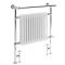 Milano Elizabeth - White Traditional Dual Fuel Heated Towel Rail - 930mm x 790mm (With Overhanging Rail) - Choice of Wi-Fi Thermostat and Cable Cover