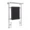 Milano Elizabeth - Anthracite Traditional Heated Towel Rail - 930mm x 620mm (With Overhanging Rail)