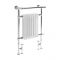 Milano Elizabeth - White Traditional Dual Fuel Heated Towel Rail - 930mm x 620mm (With Overhanging Rail) - Choice of Wi-Fi Thermostat and Cable Cover