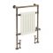 Milano Elizabeth - Dark Gold Traditional Dual Fuel Heated Towel Rail - 930mm x 620mm - Choice of Wi-Fi Thermostat and Cable Cover