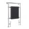Milano Elizabeth - Anthracite Traditional Heated Towel Rail - 930mm x 620mm