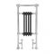 Milano Elizabeth - Anthracite and Chrome Traditional Heated Towel Rail - 930mm x 452mm (With Overhanging Rail)