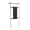 Milano Elizabeth - Anthracite and Chrome Traditional Electric Heated Towel Rail - 930mm x 450mm