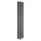 Milano Aruba Flow - Anthracite Vertical Double Panel Middle Connection Designer Radiator 1780mm x 354mm