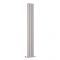 Milano Aruba - Light Grey Vertical Designer Radiator 1780mm x 236mm (Double Panel)
