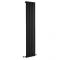 Milano Aruba - Black Vertical Designer Radiator 1780mm x 354mm (Single Panel)
