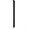 Milano Aruba Slim - Black Space-Saving Vertical Designer Radiator 1780mm x 236mm (Single Panel)