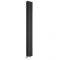 Milano Aruba Slim - Black Space-Saving Vertical Designer Radiator 1780mm x 236mm (Double Panel)