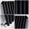 Milano Java - Black Vertical Round Tube Designer Radiator 1780mm x 472mm (Single Panel)