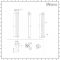 Milano Aruba Slim - White Space-Saving Vertical Designer Radiator 1780mm x 236mm (Single Panel)