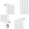 Milano Aruba Slim Electric - White Vertical Designer Radiator 1780mm x 236mm (Single Panel)  - with Bluetooth Thermostat
