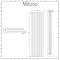 Milano Viti - White Vertical Diamond Double Panel Designer Radiator 1780mm x 420mm