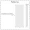 Milano Viti - White Vertical Diamond Double Panel Designer Radiator 1780mm x 560mm