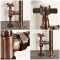 Milano - Traditional Oil Rubbed Bronze Angled Radiator Valves (Pair)