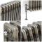 Milano Windsor - Lacquered Raw Metal Traditional Horizontal Triple Column Radiator - 600mm x 605mm