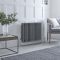 Milano Windsor - Horizontal Four Column Anthracite Traditional Cast Iron Style Radiator - 600mm x 785mm