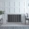 Milano Windsor - Horizontal Four Column Anthracite Traditional Cast Iron Style Radiator - 600mm x 1010mm