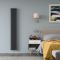 Milano Windsor - 1800mm Anthracite Traditional Vertical Electric Triple Column Radiator - Choice of Size and Wi-Fi Thermostat