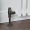 Milano Windsor - Thermostatic Antique Style Angled Radiator Valve and Pipe Set - Pewter