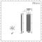 Terma Ribbon - Silver Matt Vertical Designer Radiator 1720mm x 390mm
