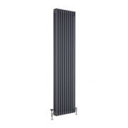 Traditional Cast Iron Style Anthracite Triple Vertical Radiator 1800 x 560mm 