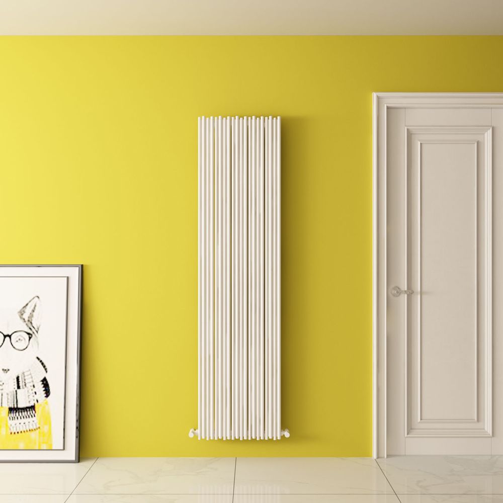 Carisa Pipette - Aluminium Vertical Designer Radiator - Single Panel - Choice of Finish