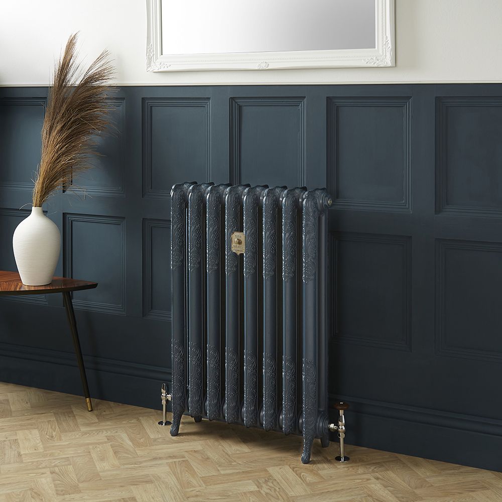 Milano Beatrix - 2 Column Cast Iron Radiator - 950mm Tall - Farrow & Ball Hague Blue - Multiple Sizes Available