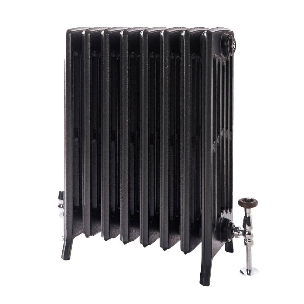 Graphite Radiators Milano Isabel - Cast Iron Radiator - 660mm Tall - Antique Graphite ...