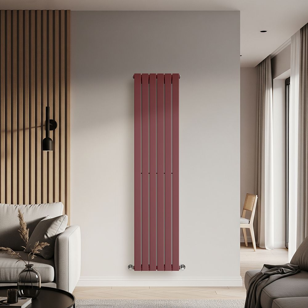 Milano Alpha - Vertical Flat Single Panel Designer Radiator - Choice of Colours and Sizes