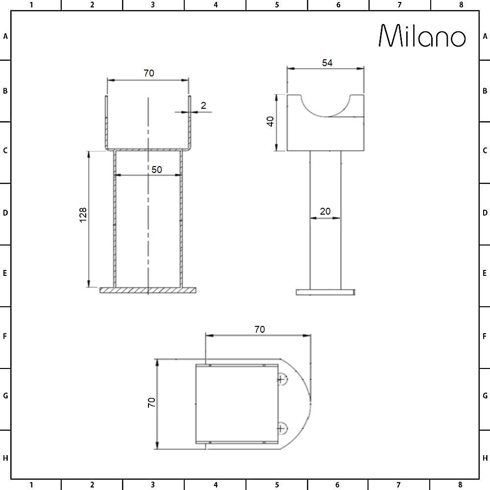 NRG Pair Of Floor Mounting Feet For Traditional 3 Column Radiators