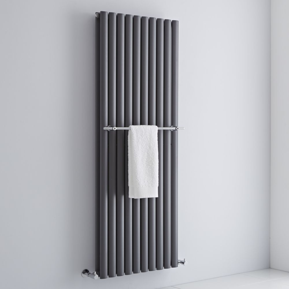 Milano - Chrome Towel Rail for Aruba Vertical Designer Radiators - Choice of Width