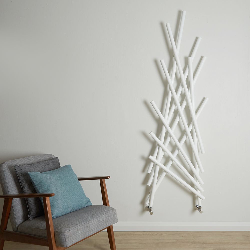 Lazzarini Way - Shanghai - Mineral White Designer Radiator - 1734mm x 567mm