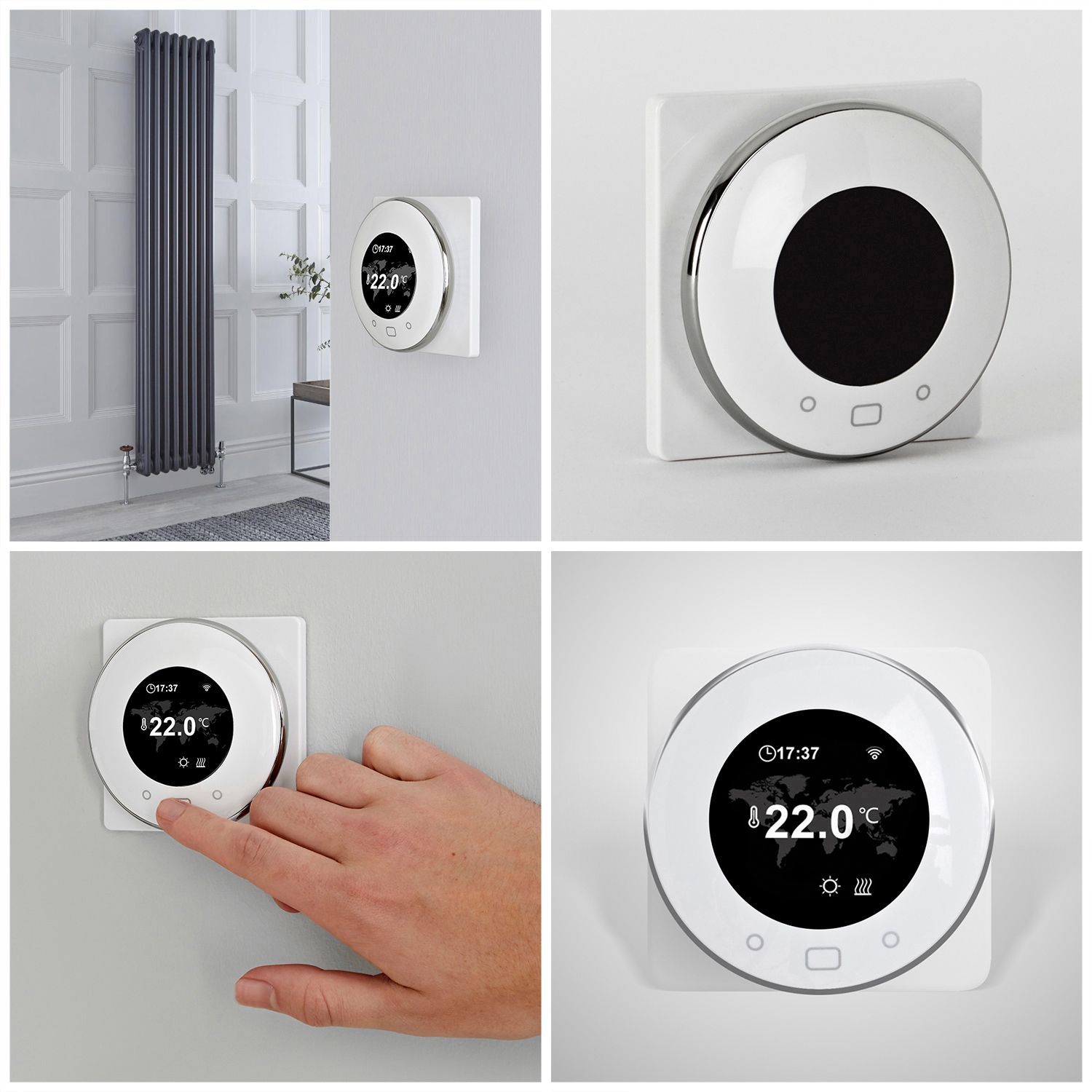 Milano Windsor - Anthracite Traditional Vertical Dual Fuel Triple ...