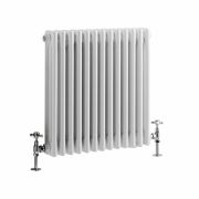 Milano Windsor - White Traditional Horizontal Triple Column Radiator - Choice of Size