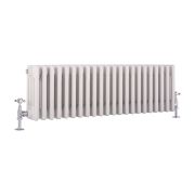 Milano Windsor - White Traditional Horizontal Four Column Radiator - 300mm x 1010mm