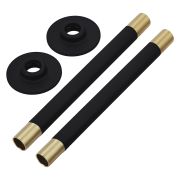 Milano - Black Pipe Connectors (Pair)