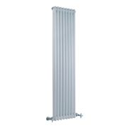 Milano Windsor - Vertical Double Column White Traditional Cast Iron Style Radiator - 1500mm x 380mm