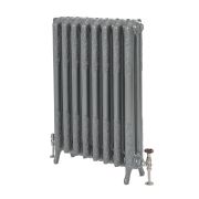 Milano Beatrix - Cast Iron Radiator - 950mm Tall - Antique Silver - Multiple Sizes Available
