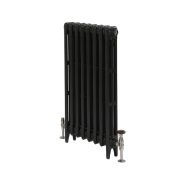 Milano Mercury - 3 Column Cast Iron Radiator - 560mm Tall - Antique Graphite - Multiple Sizes Available