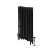 Milano Mercury - 3 Column Cast Iron Radiator - 760mm Tall - Antique Graphite - Multiple Sizes Available