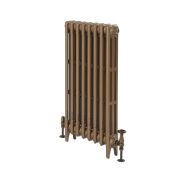 Milano Mercury - Cast Iron Radiator - 660mm Tall - Burnt Gold - Multiple Sizes Available