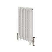 Milano Mercury - Cast Iron Radiator - 860mm Tall - Porcelain White - Multiple Sizes Available
