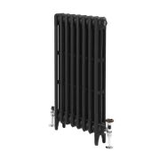 Milano Mercury - 3 Column Cast Iron Radiator - 560mm Tall - Slate Black - Multiple Sizes Available