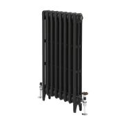 Milano Mercury - 3 Column Cast Iron Radiator - 760mm Tall - Slate Black - Multiple Sizes Available