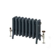 Milano Isabel - 4 Column Cast Iron Radiator - 357mm Tall - Farrow & Ball Hague Blue - Multiple Sizes Available