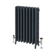 Milano Isabel - 4 Column Cast Iron Radiator - 660mm Tall - Farrow & Ball Hague Blue - Multiple Sizes Available