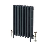 Milano Isabel - 4 Column Cast Iron Radiator - 760mm Tall - Farrow & Ball Hague Blue - Multiple Sizes Available