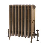 Milano Isabel - 4 Column Cast Iron Radiator - 760mm Tall - Burnt Gold - Multiple Sizes Available