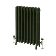 Milano Isabel - 4 Column Cast Iron Radiator - 760mm Tall - Farrow & Ball Duck Green - Multiple Sizes Available
