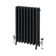 Milano Isabel - 4 Column Cast Iron Radiator - 760mm Tall - Farrow & Ball Railings Grey - Multiple Sizes Available